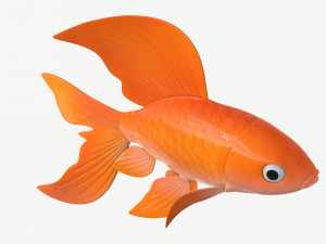 goldfish cartoon 3D Модель