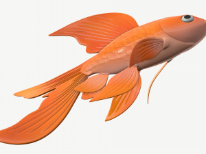 goldfish cartoon 3D Модель