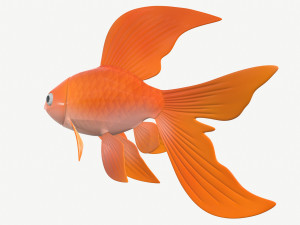 goldfish cartoon 3D Модель