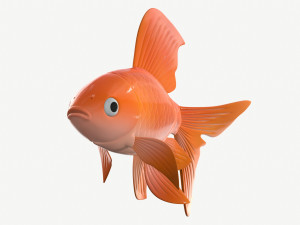 goldfish cartoon 3D Модель