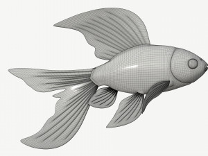 goldfish cartoon 3D Модель