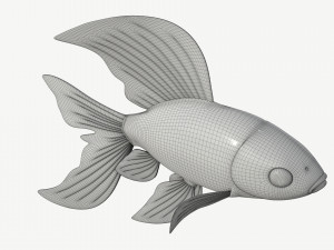 goldfish cartoon 3D Модель