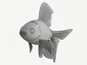goldfish cartoon 3D Модель
