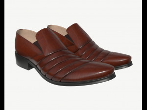 mens classic shoes 01 3D Model