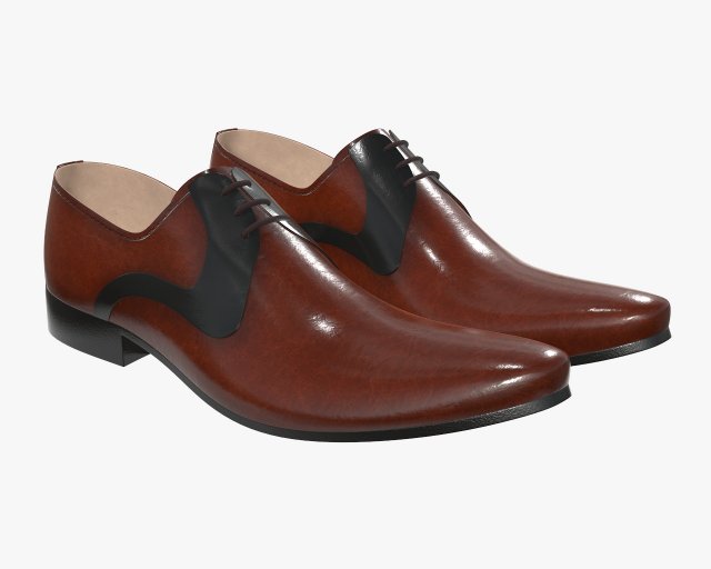 mens classic shoes 03 Modelo 3D .c4d .max .obj .3ds .fbx .stl .blend