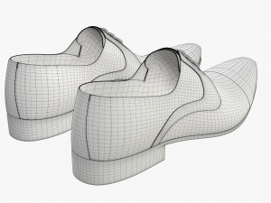 mens classic shoes 04 Model 3D