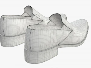 mens classic shoes 05 3D Model