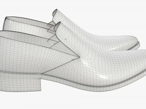 mens classic shoes 05 3D Model