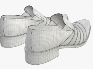mens classic shoes 06 3D 模型