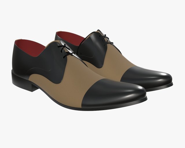 mens classic shoes 08 Modèle 3D .c4d .max .obj .3ds .fbx .stl .blend 