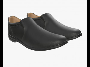 mens classic shoes 09 3D Model