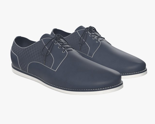 mens classic shoes 10 3D Модель .c4d .max .obj .3ds .fbx .stl .blend 