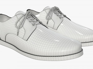 mens classic shoes 10 3D Модель