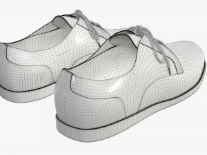 mens classic shoes 10 3D Модель