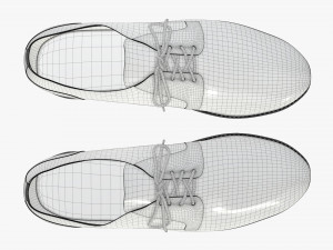 mens classic shoes 10 3D Модель