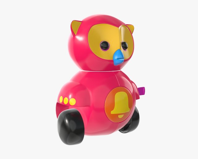 owl toy 02 3D Model .c4d .max .obj .3ds .fbx .stl .blend 