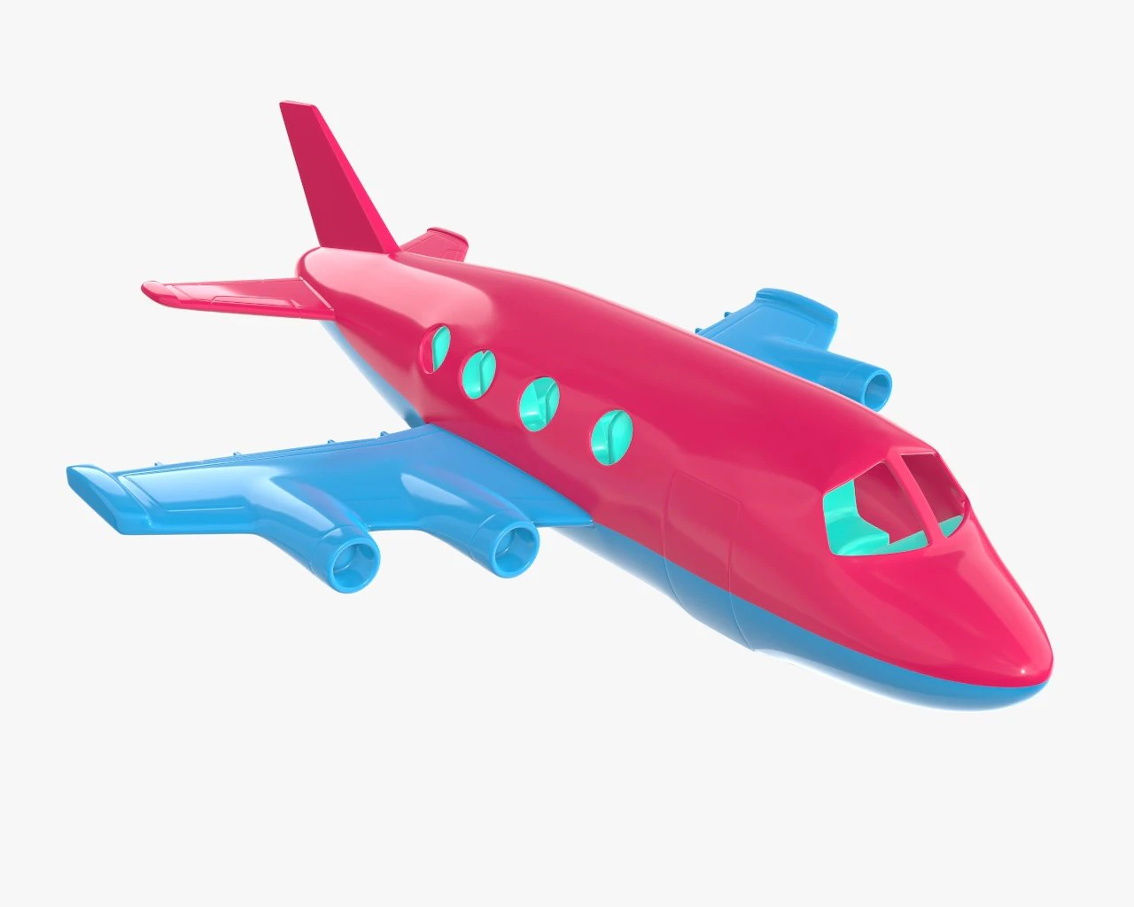 zabawka samolot Model 3D .c4d .max .obj .3ds .fbx .stl .blend 