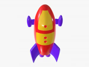Raketenspielzeug 3D Modell