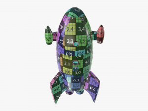 rocket toy Model 3D