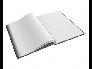 album opened size a4 01 Modelo 3D