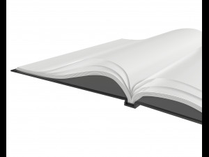 album opened size a4 02 Modello 3D