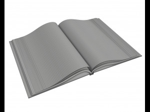 album opened size a4 02 Modello 3D