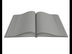 album opened size a4 02 Modello 3D