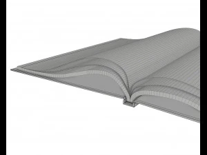album opened size a4 02 3D Model