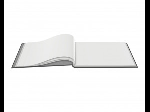 album opened size a5 01 3D Model