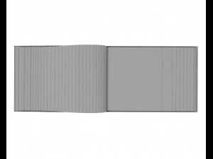 album opened size a5 01 3D Model