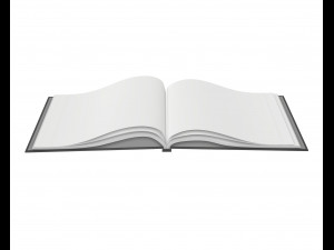 album opened size a5 02 3D Model