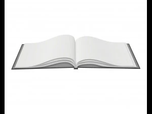 album opened size a5 02 3D Model