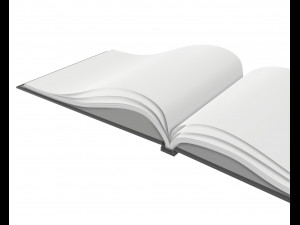 album opened size a5 02 3D Model