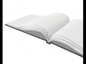 album opened size a5 02 3D Model