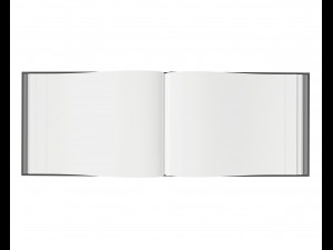 album opened size a5 02 3D Model