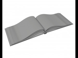 album opened size a5 02 3D Model