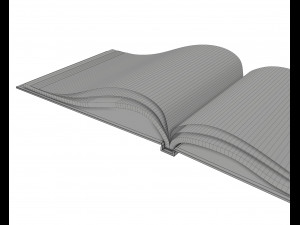 album opened size a5 02 3D Model