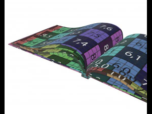 album opened size a5 02 3D Model