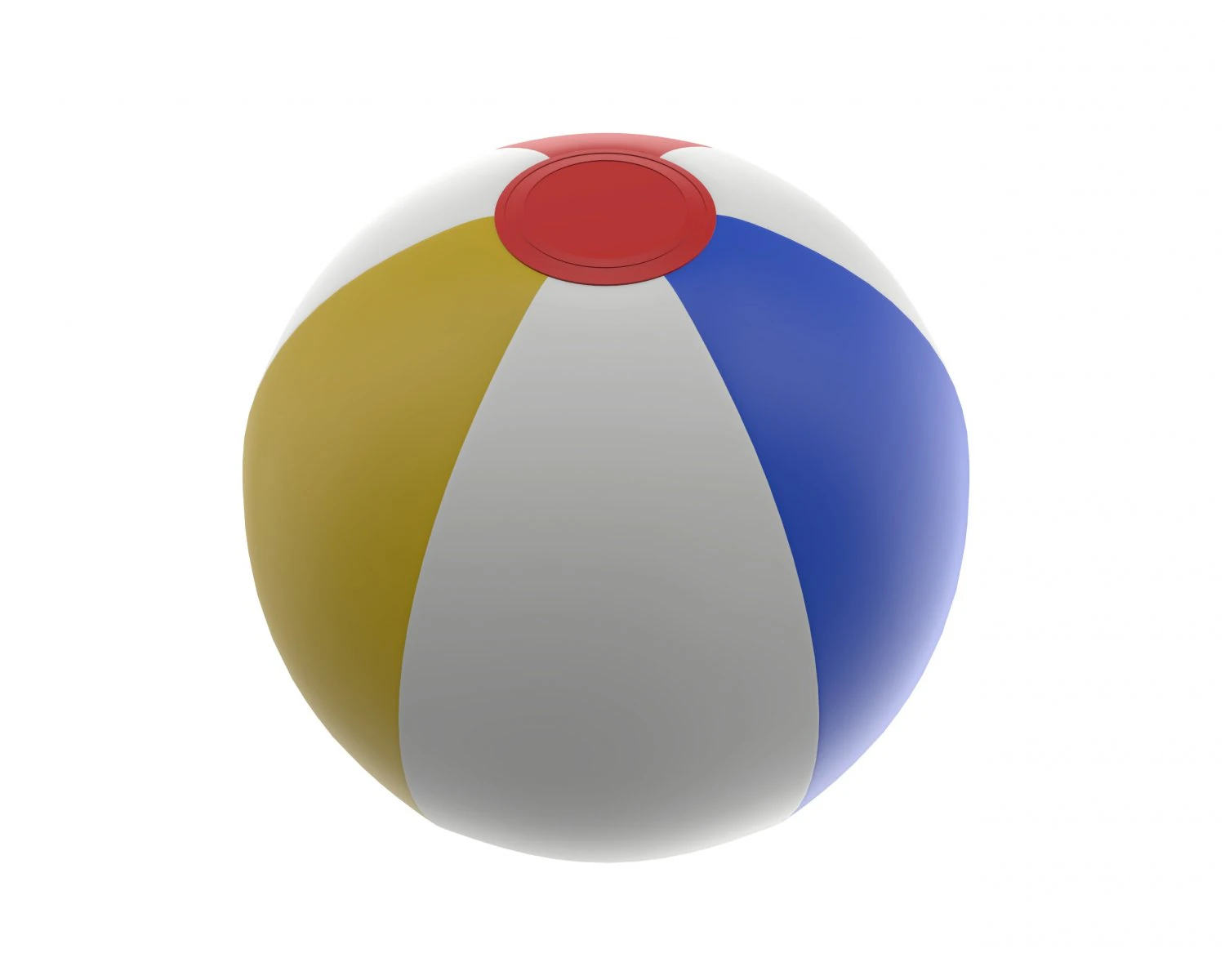 piłka plażowa Model 3D .c4d .max .obj .3ds .fbx .stl .blend