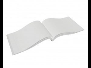 brochure opened size a5 01 3D Model