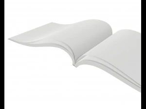 brochure opened size a5 01 3D Model