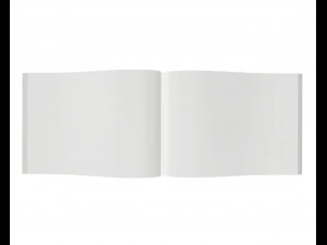 brochure opened size a5 01 3D Model