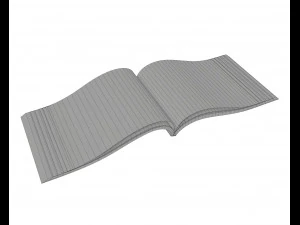 brochure opened size a5 01 3D Model