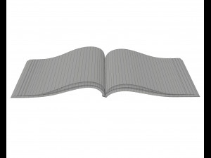brochure opened size a5 01 3D Модель