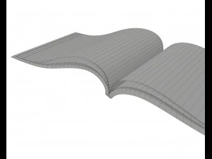 brochure opened size a5 01 3D Model