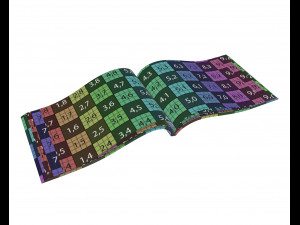 brochure opened size a5 01 3D Модель