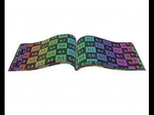 brochure opened size a5 01 3D Модель