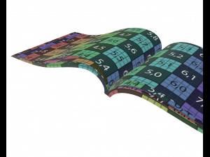brochure opened size a5 01 3D Модель