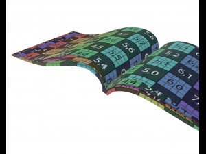 brochure opened size a5 01 3D Model
