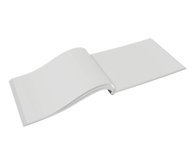 brochure opened size a5 02 3D-Modell .c4d .max .obj .3ds .fbx .stl .blend 
